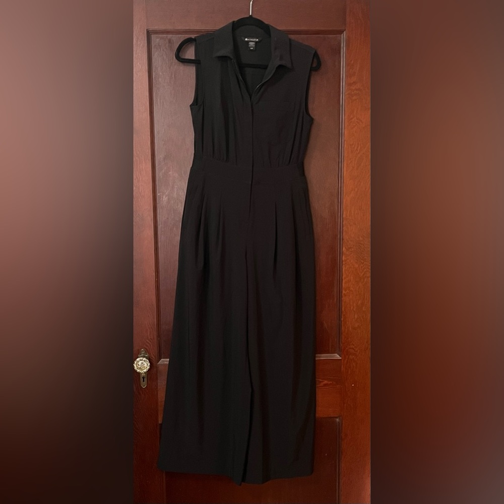 Athleta NWOT Black Brooklyn Heights Wide Leg Jumpsuit 2P